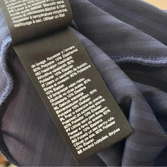 & OTHER STORIES Striped Velour Midi Wrap Dress V Neck Long Sleeve Festive Sz 0 - Picture 9 of 11